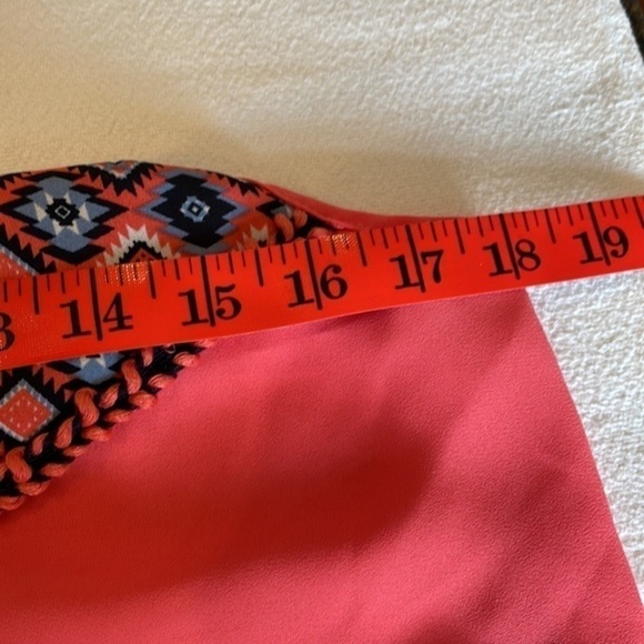 Maurices spaghetti strap career dressy tank top blouse sleeveless Aztec - Picture 5 of 8